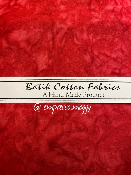 Baumwolle Patchwork, Batik rot